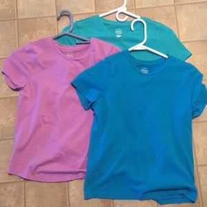 Set of three girls solid T-shirts